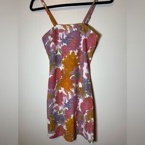BP Multicolor Floral Mini Bodycon Dress Size S